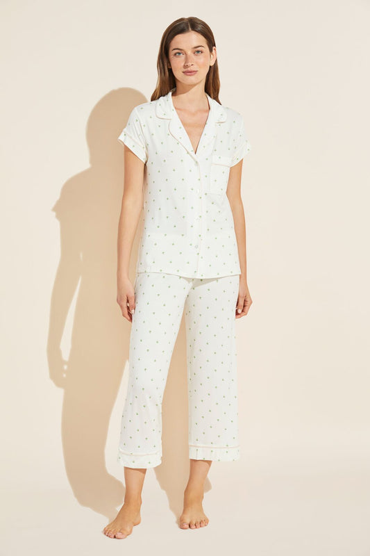 Gisele Printed TENCEL™ Modal Short Sleeve Cropped PJ Set